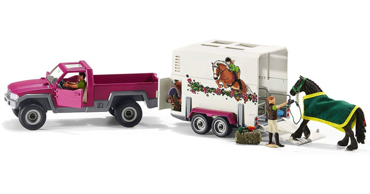 Schleich - Pick-up s přívěsem 42346