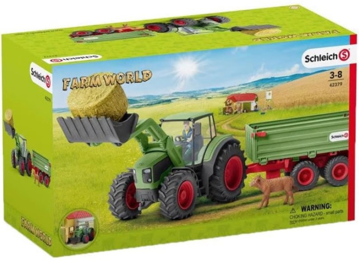 Schleich Farm World – Traktor s vlečkou 42379