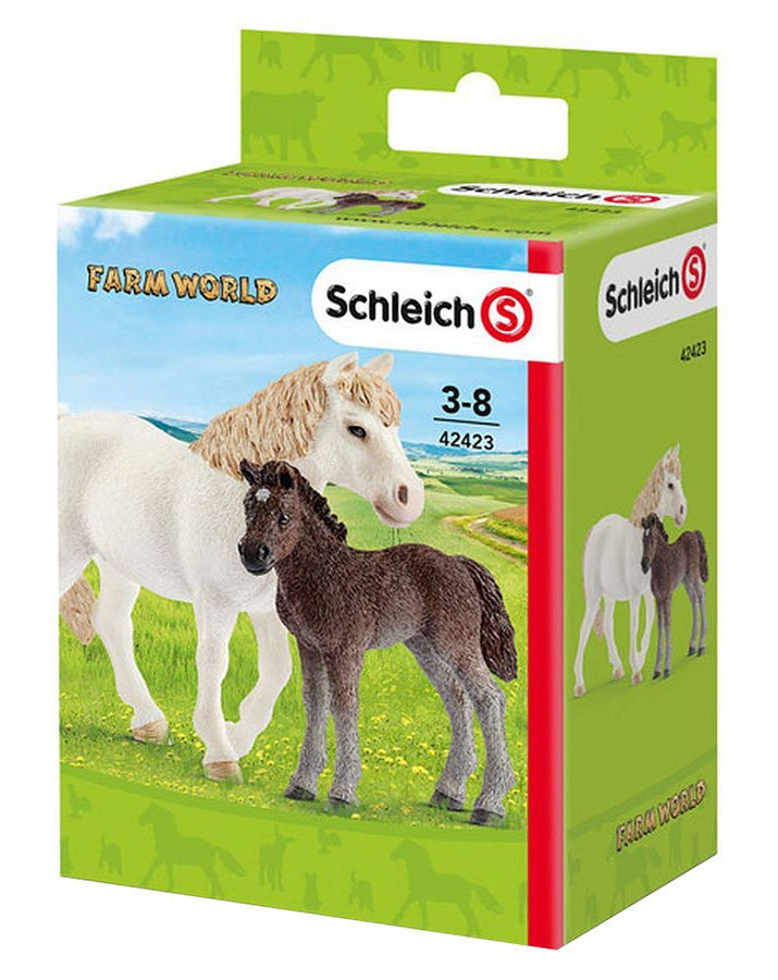 Schleich - Kobyla s hříbátkem 42423