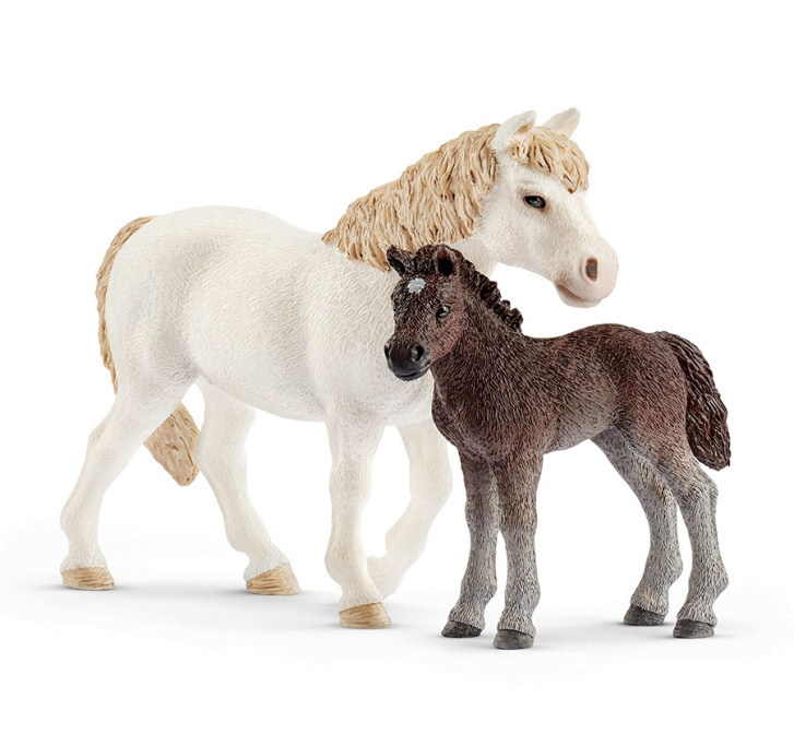 Schleich - Kobyla s hříbátkem 42423
