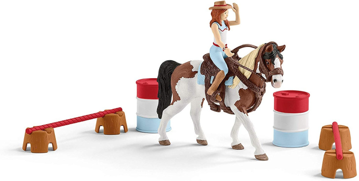 Schleich – Hannah s kobylou a překážkami 42441