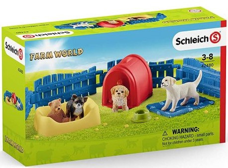 Schleich – Štěňátka s doplňky 42480