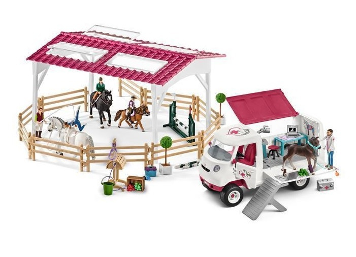 Schleich - Veterináři v jezdecké škole