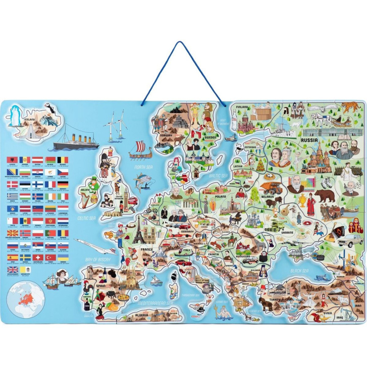 Woody - Magnetická mapa světa 3v1