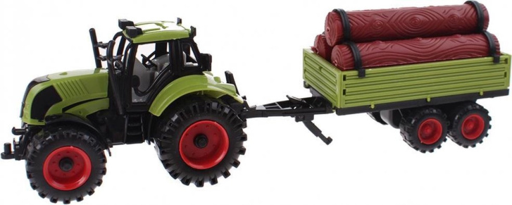 Traktor s přívěsem Traktor S Přívěsem Se Dřevem