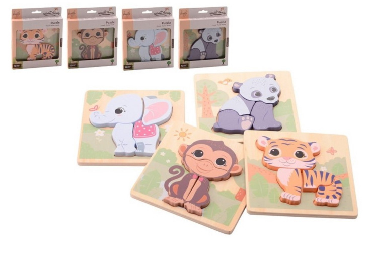 Dřevěné puzzle - Zvířátka