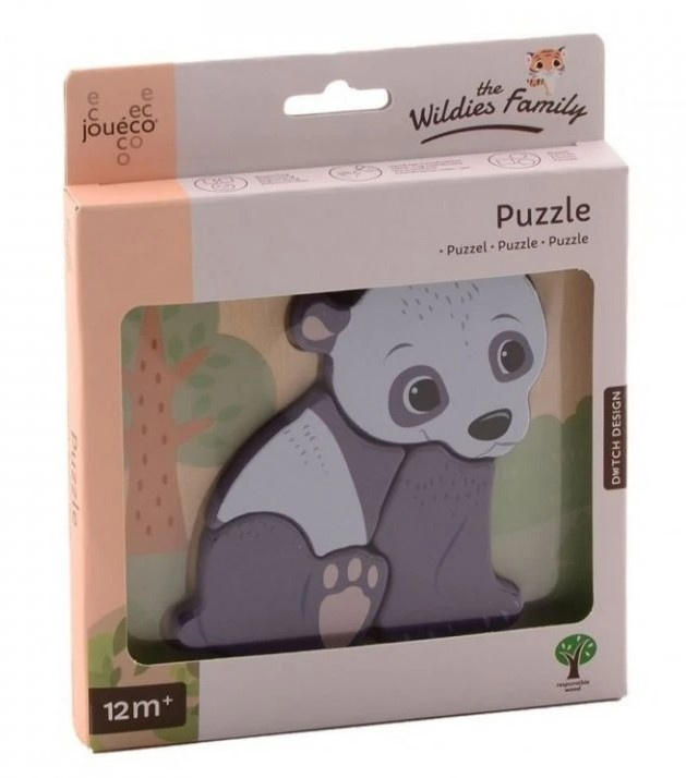 Dřevěné puzzle - Zvířátka Panda