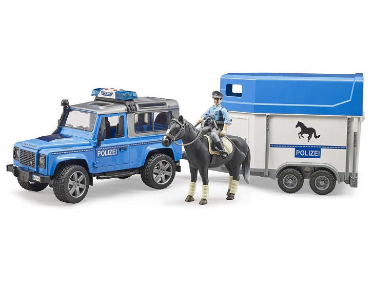Bruder - Policejní Land Rover s přívěsem