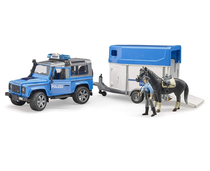Bruder - Policejní Land Rover s přívěsem