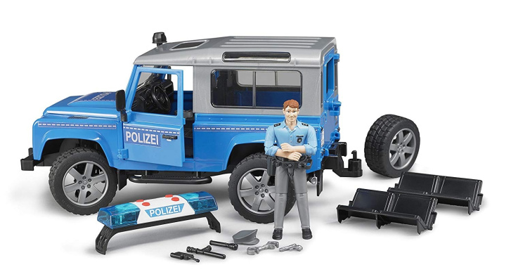 Bruder - Policejní Land Rover s figurkou