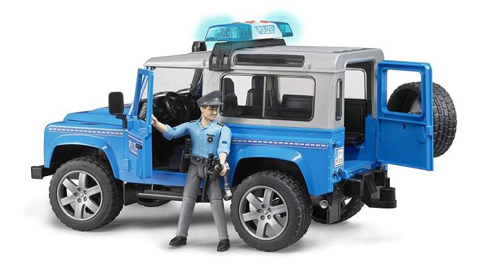 Bruder - Policejní Land Rover s figurkou
