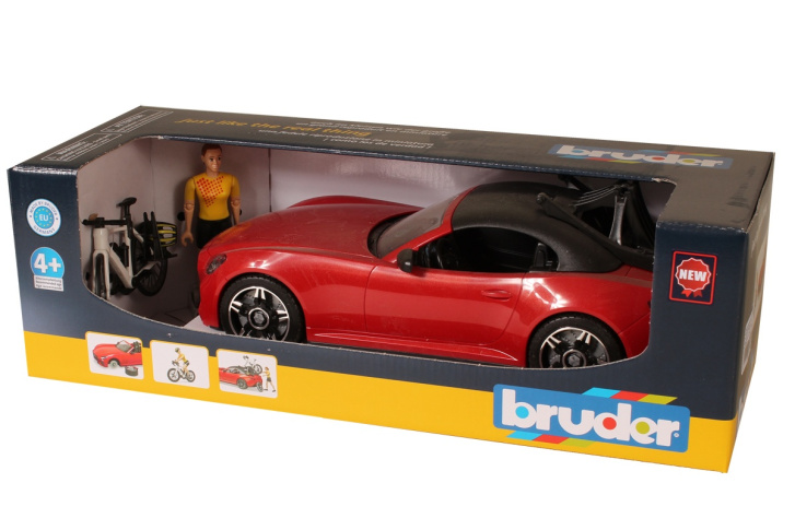 Bruder – Roadster auto s cyklistou