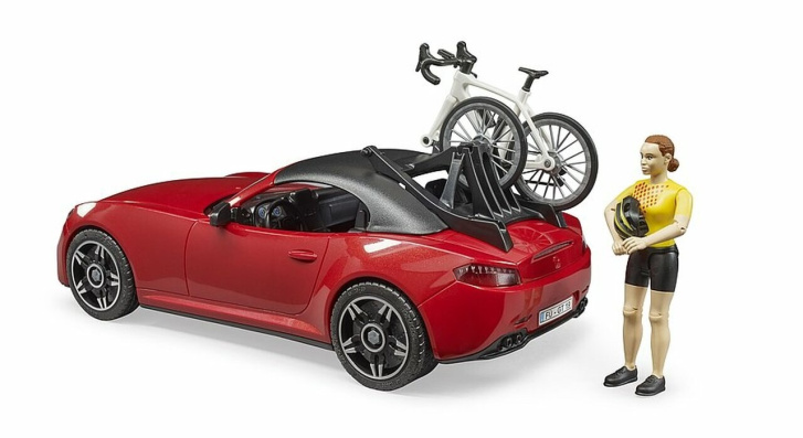 Bruder – Roadster auto s cyklistou