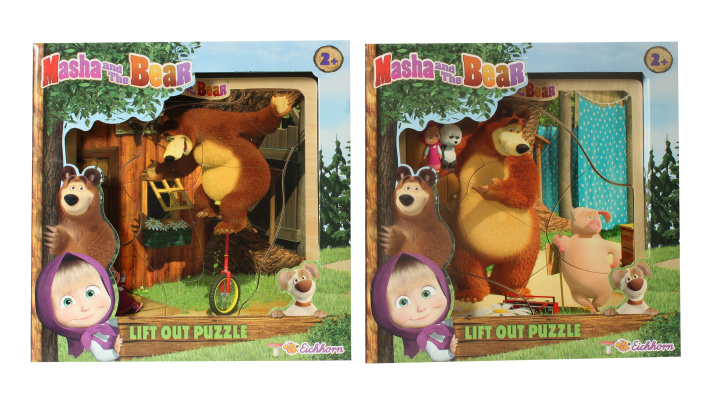 Máša a medvěd – Dřevěné puzzle