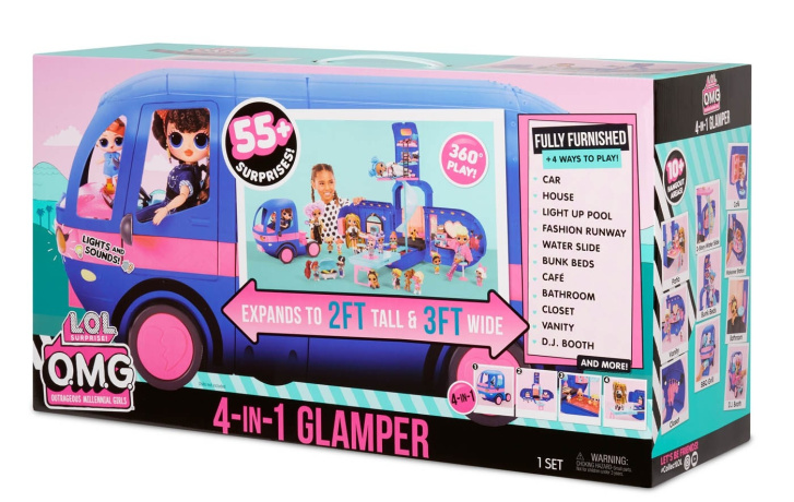 L.O.L. Surprise! O.M.G. Glamper karavan 4v1