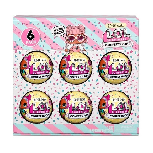 L.O.L. Surprise! – Confetti pop 6 PACK