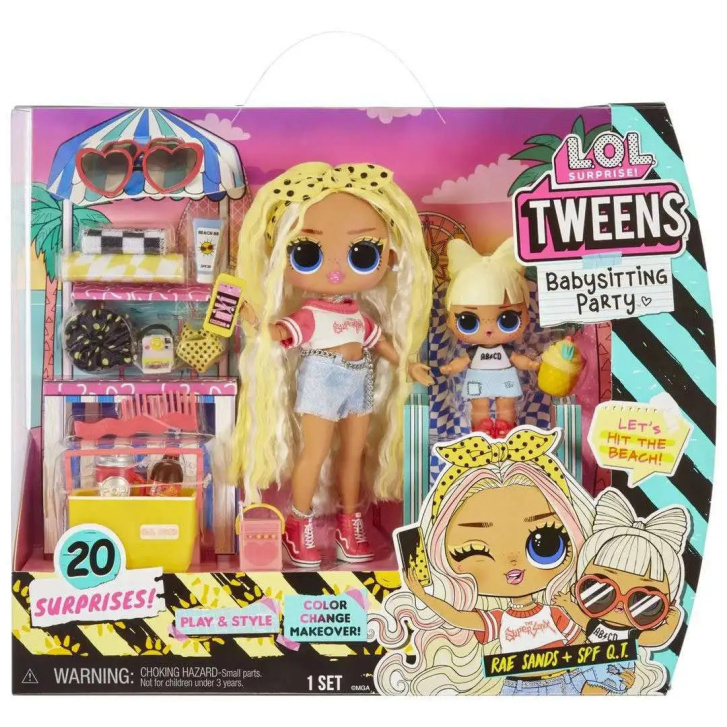 L.O.L. Surprise! Tweens Babysitting Party- Rae Sands+ Spf Q.T.