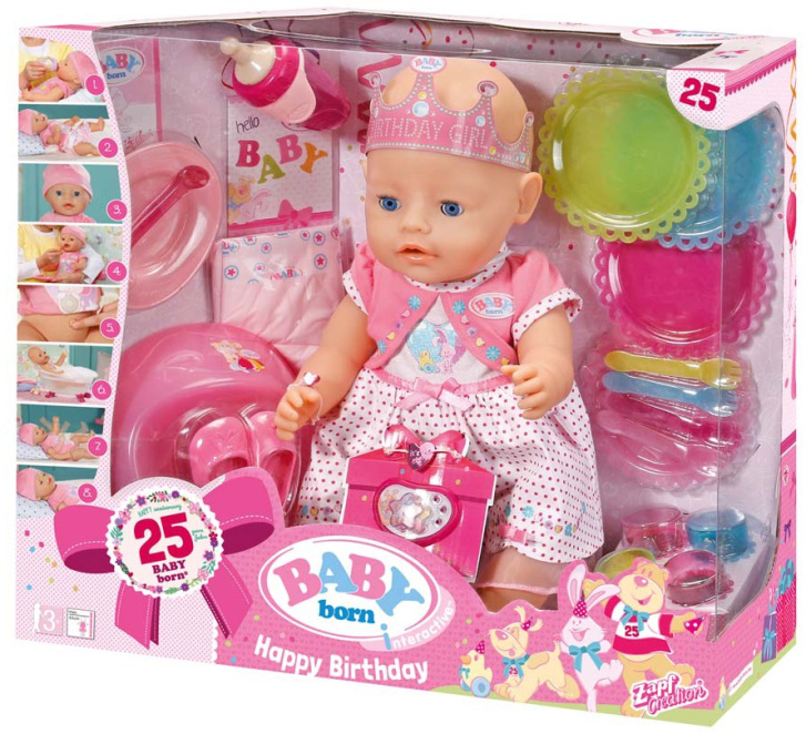 Baby Born - Interaktivní narozeninová panenka