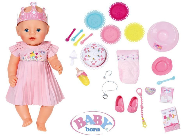 Baby Born Interaktivní narozeninová panenka