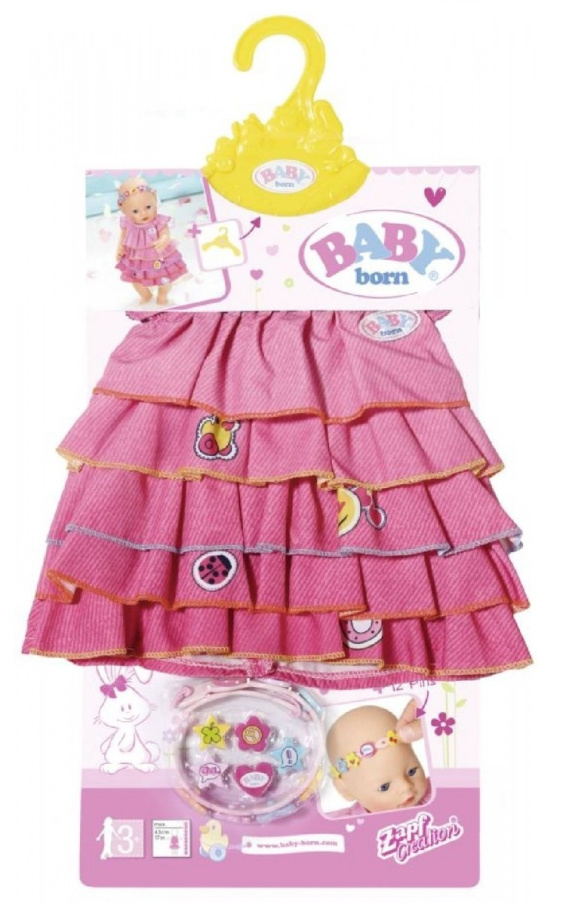 Baby Born – Šaty a čelenka