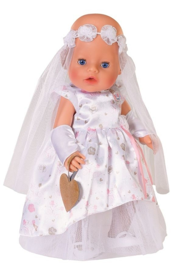 Baby Born - Svatební šaty set