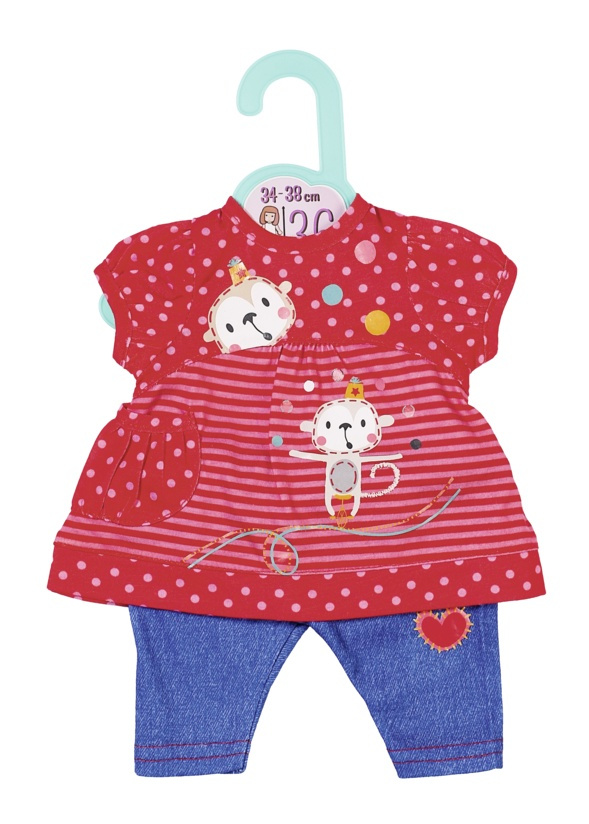Dolly Moda - Šaty a legíny 36 cm