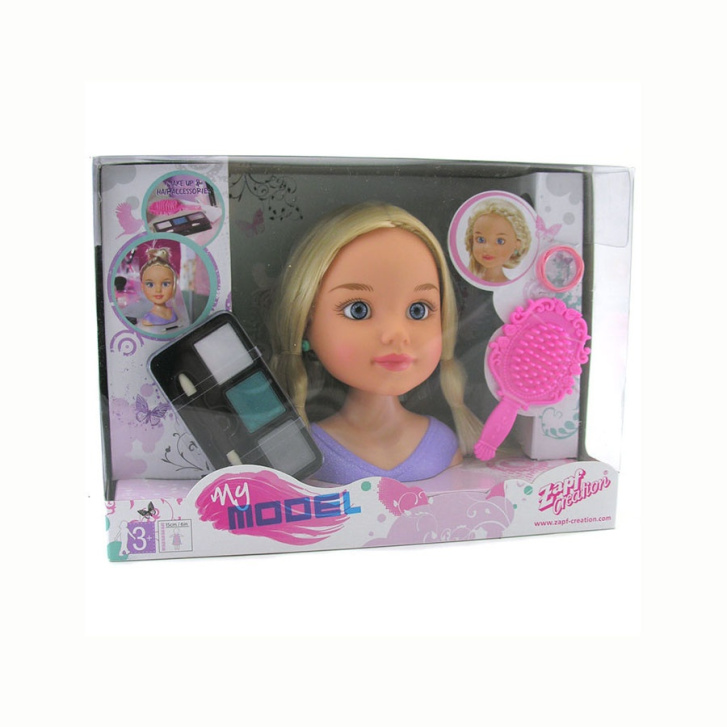 Česací hlava s make-up soupravou