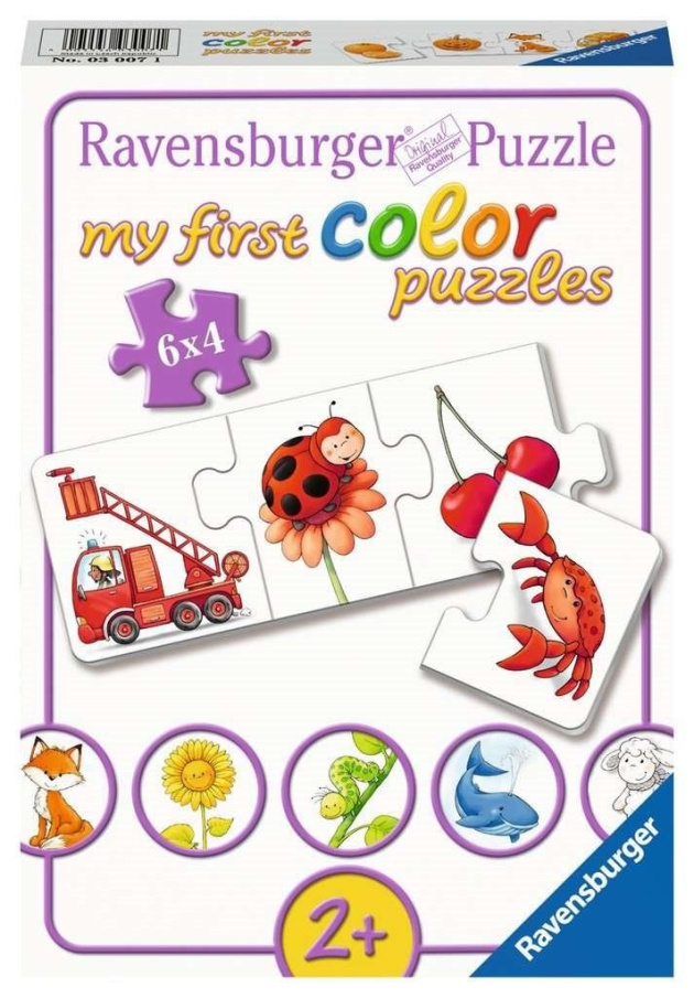 Puzzle - Barevné obrázky 4v1