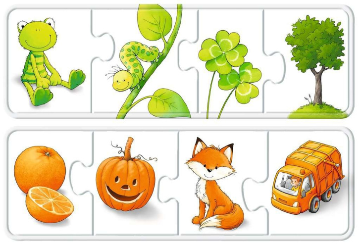Puzzle - Barevné obrázky 4v1
