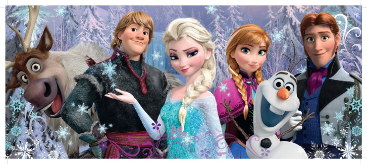 Puzzle 200 - Panorama Disney Frozen