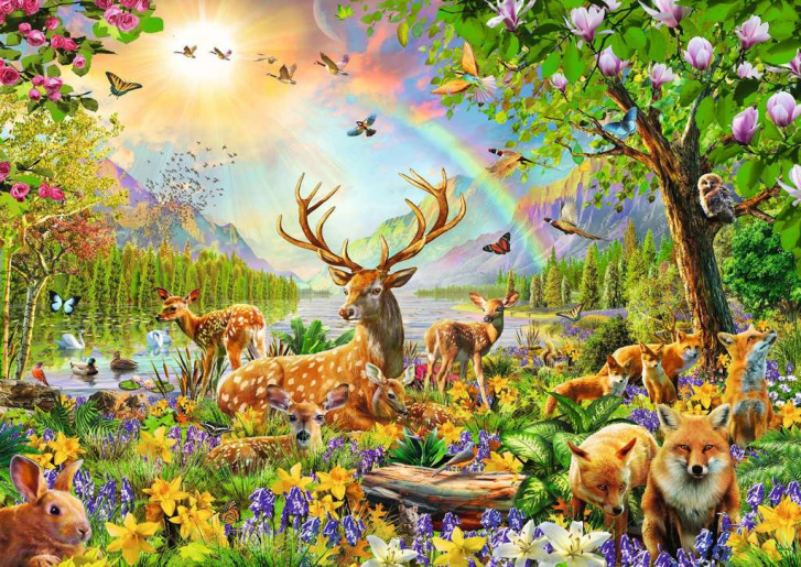 Puzzle 200 XXL – Lesní zvířátka