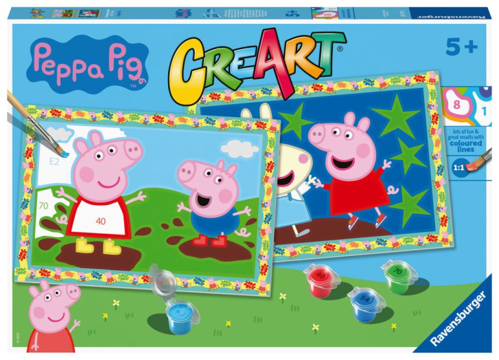 CreArt – Malování podle čísel Peppa Pig