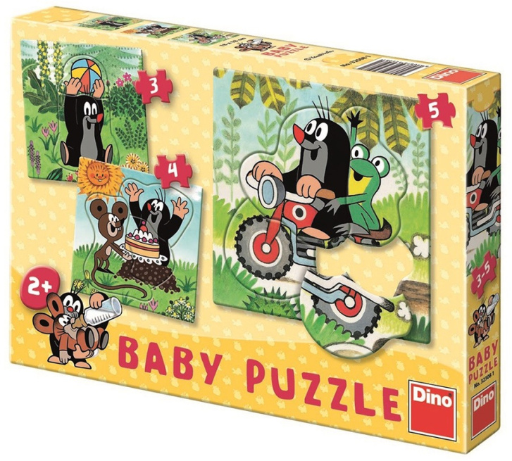 Baby Puzzle 3v1 - Krtek na louce