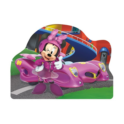 Puzzle 4 x 54 Mickey a Minnie na závodech