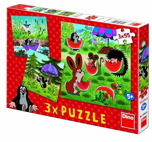 Puzzle 3x55 - Krtek