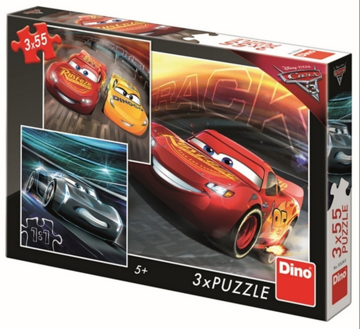 Puzzle 3 x 55 – Auta 3