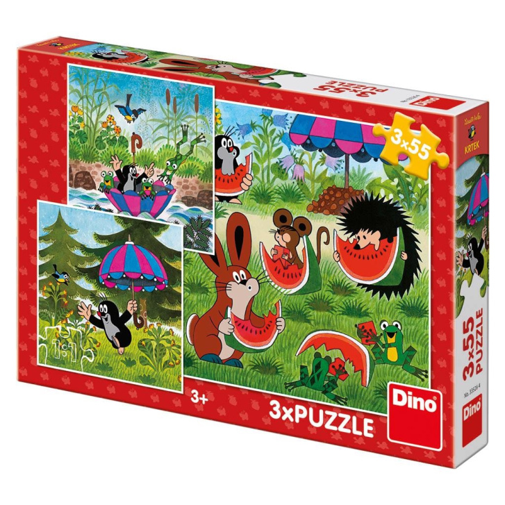 Puzzle 3x55 - Krtek