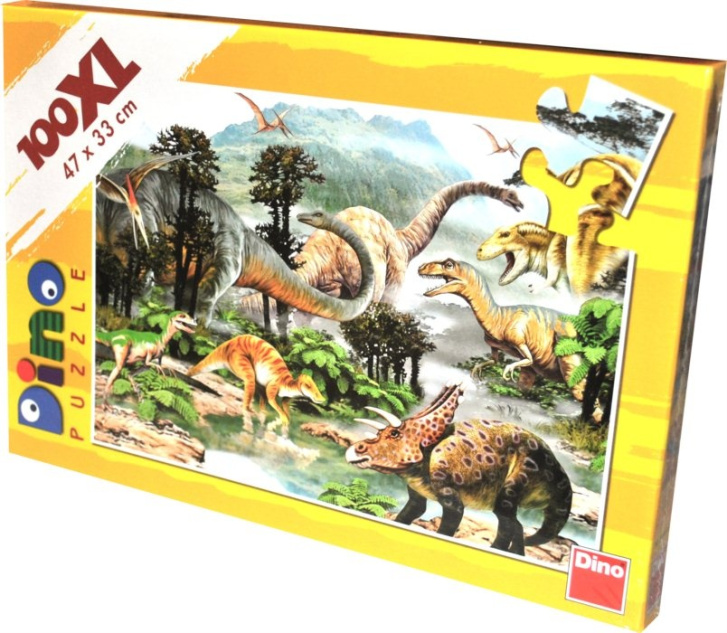 Puzzle 100 - Život dinosaurů