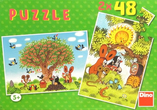 PUZZLE 2 X 48 - LÉTO S KRTKEM