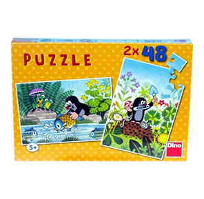 Puzzle 2 x 48 - Krtek