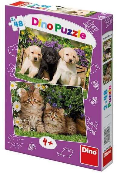 Puzzle 2x48 - Mláďata