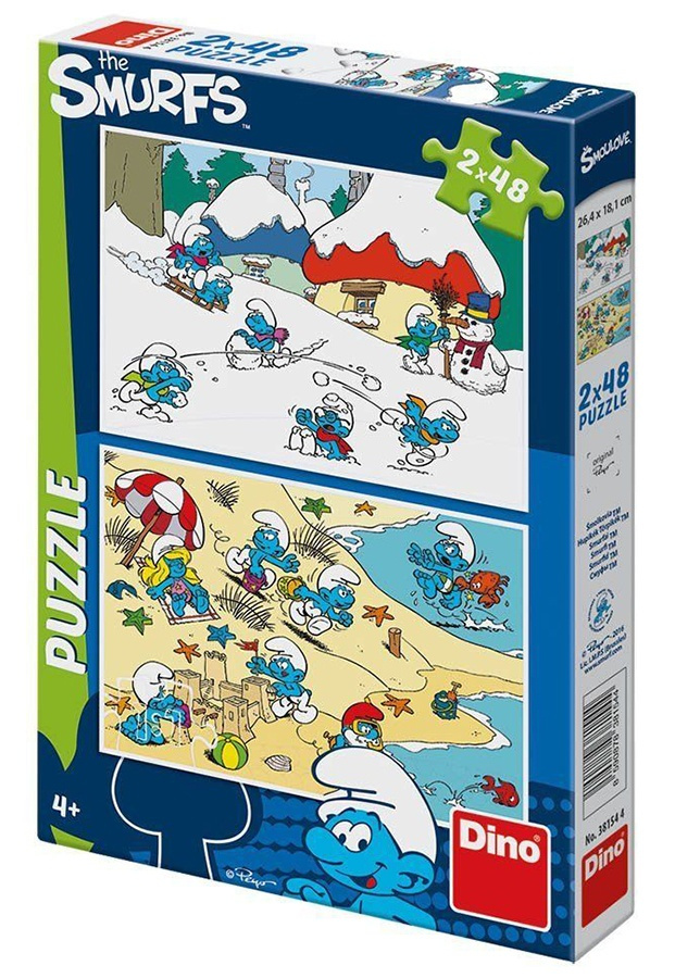 Puzzle - Hraví Šmoulové