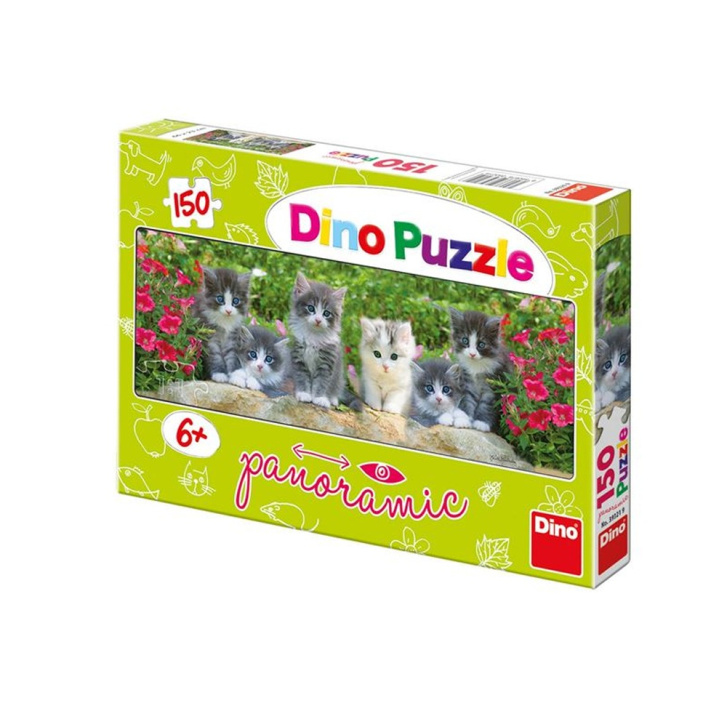 Puzzle - Koťátka na zahradě