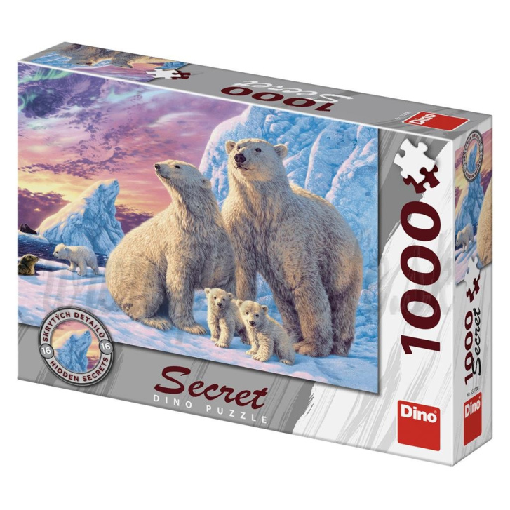 Puzzle 1000 - Rodinka ledních medvědů
