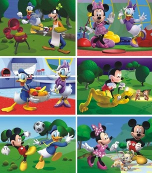 Mickey Mouse-Dřevěné kostky