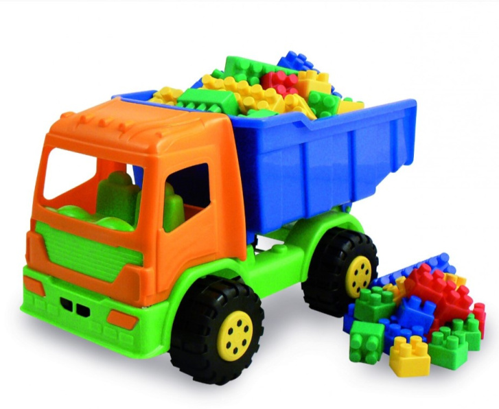 Nákladní auto se stavebnicí