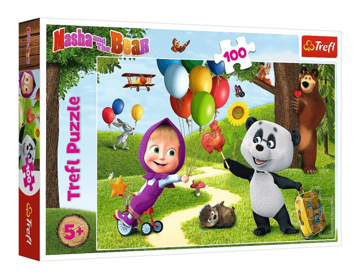 Puzzle 100 – Máša a medvěd