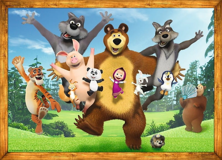 Puzzle 4v1 Máša a medvěd