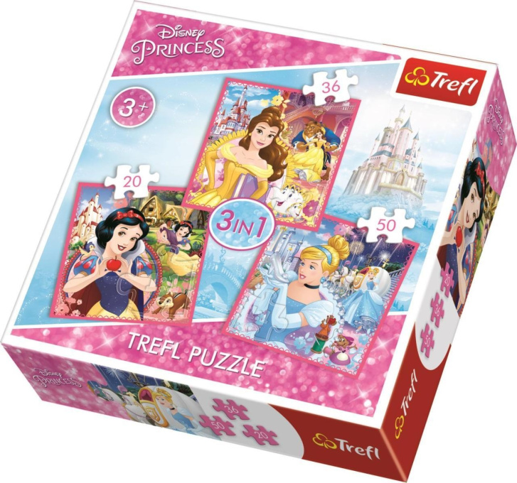 Puzzle 3v1 – Disney Princess