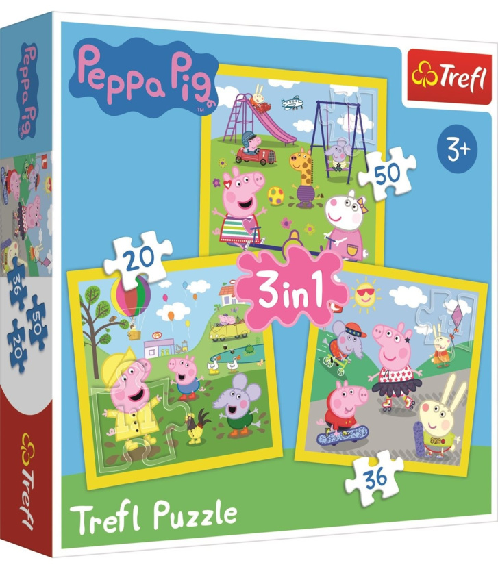 Puzzle 3v1 – Peppa Pig